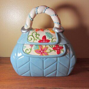 avon 2012-2013 president's recognition program unused purse cookie jar (w3443)